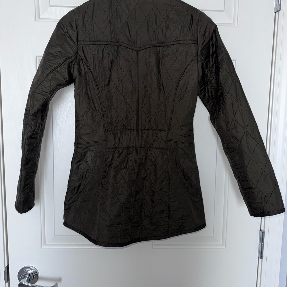 Barbour Calvary Polarquilt Utility Jacket - Dark Olive - Picture 7 of 8